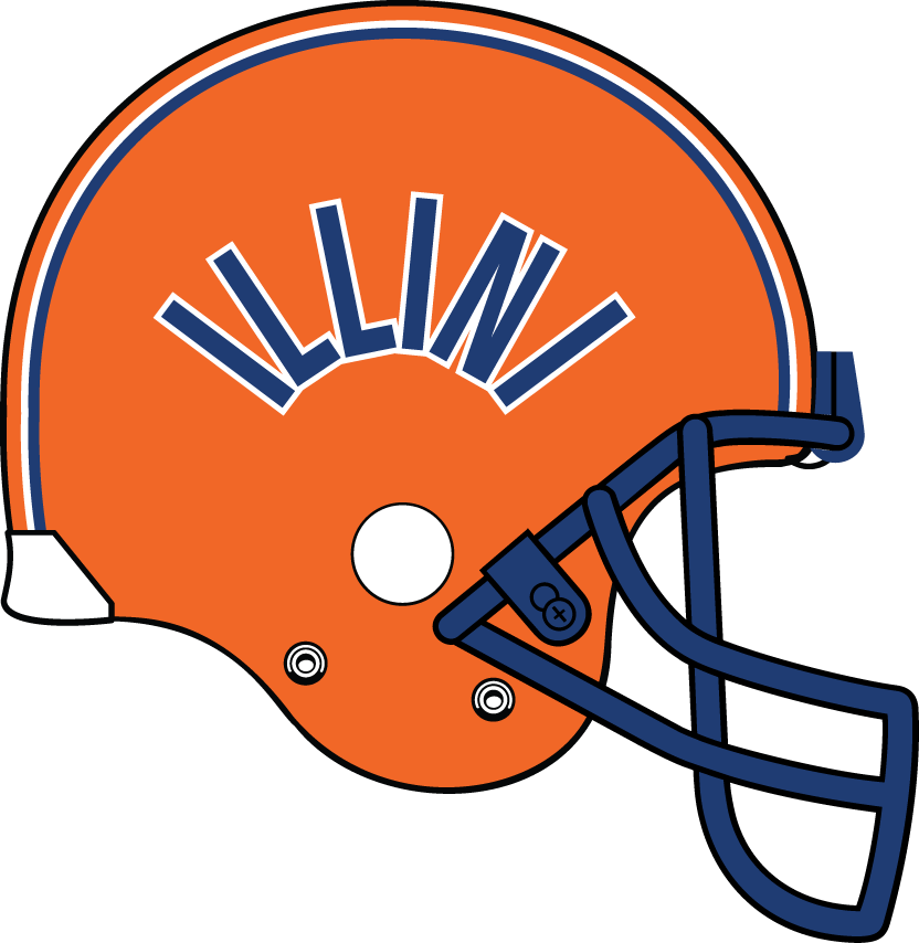 Illinois Fighting Illini 1977-1979 Helmet Logo DIY iron on transfer (heat transfer)
